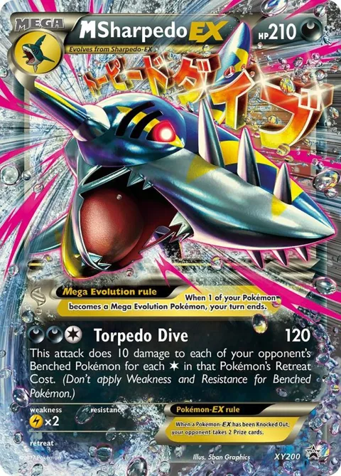 M Sharpedo EX #XY200 Holofoil Pokémon card from XY Promos