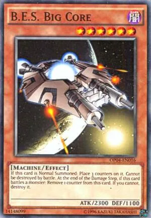 B.E.S. Big Core OP04-EN016 Yu-Gi-Oh card from OTS Tournament Pack 4