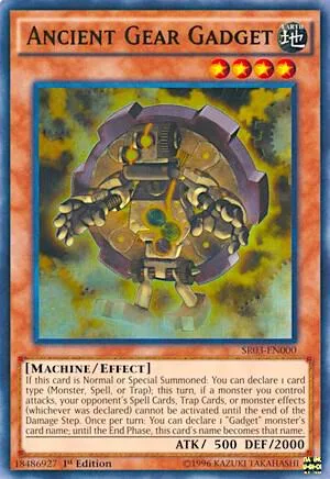 Ancient Gear Gadget SR03-EN000 Unlimited Yu-Gi-Oh card from Structure Deck: Machine Reactor