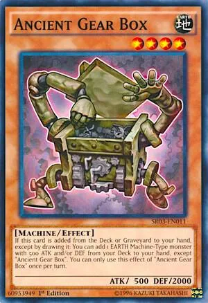 Ancient Gear Box SR03-EN011 1st Edition Yu-Gi-Oh card from Structure Deck: Machine Reactor