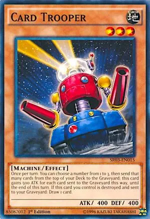 Card Trooper SR03-EN015 Yu-Gi-Oh card from Structure Deck: Machine Reactor