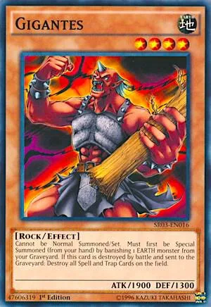 Gigantes SR03-EN016 Yu-Gi-Oh card from Structure Deck: Machine Reactor