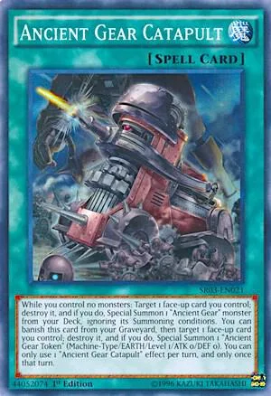 Ancient Gear Catapult SR03-EN021 Unlimited Yu-Gi-Oh card from Structure Deck: Machine Reactor
