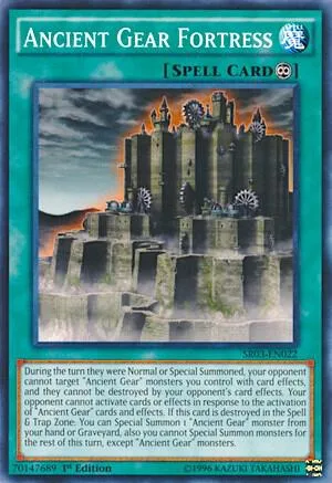 Ancient Gear Fortress SR03-EN022 1st Edition Yu-Gi-Oh card from Structure Deck: Machine Reactor