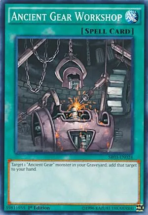Ancient Gear Workshop SR03-EN024 1st Edition Yu-Gi-Oh card from Structure Deck: Machine Reactor