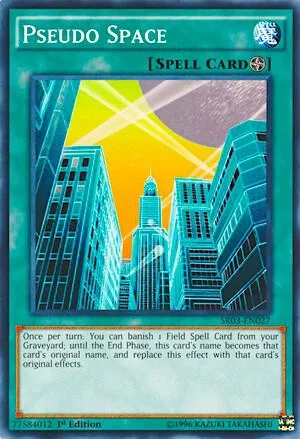 Pseudo Space SR03-EN027 Unlimited Yu-Gi-Oh card from Structure Deck: Machine Reactor