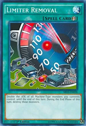 Limiter Removal SR03-EN028 Yu-Gi-Oh card from Structure Deck: Machine Reactor