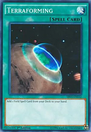 Terraforming SR03-EN032 Yu-Gi-Oh card from Structure Deck: Machine Reactor