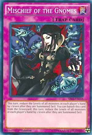 Mischief of the Gnomes SR03-EN034 Yu-Gi-Oh card from Structure Deck: Machine Reactor
