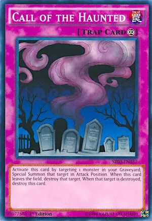 Call of the Haunted SR03-EN037 Yu-Gi-Oh card from Structure Deck: Machine Reactor