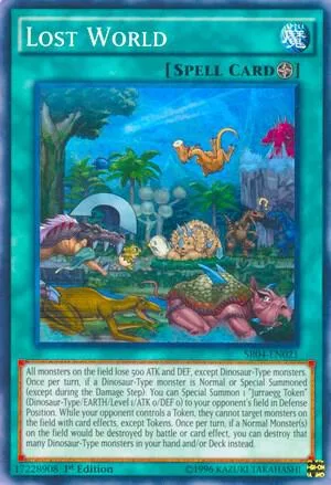 Lost World SR04-EN021 1st Edition Yu-Gi-Oh card from Structure Deck: Dinosmasher's Fury