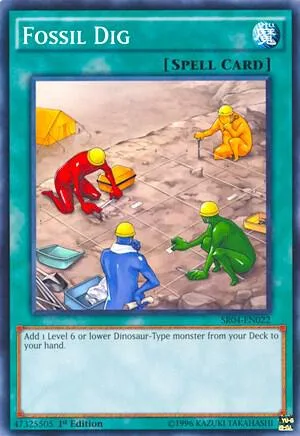 Fossil Dig SR04-EN022 Yu-Gi-Oh card from Structure Deck: Dinosmasher's Fury