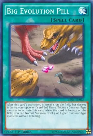 Big Evolution Pill SR04-EN023 Yu-Gi-Oh card from Structure Deck: Dinosmasher's Fury