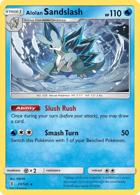 Alolan Sandslash #20/145 Reverse Holofoil Pokémon card from SM - Guardians Rising