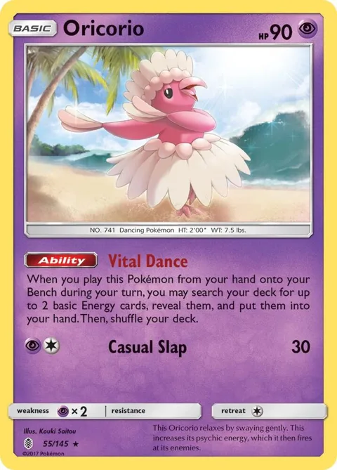 Oricorio 55 #55/145 Pokémon card from SM - Guardians Rising