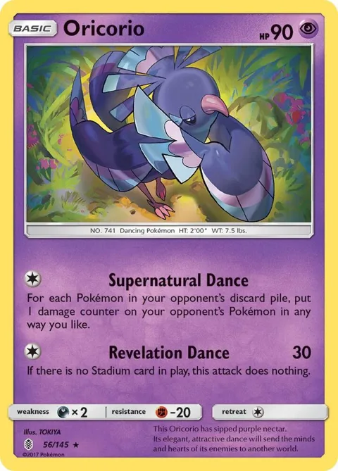 Oricorio 56 #56/145 Pokémon card from SM - Guardians Rising