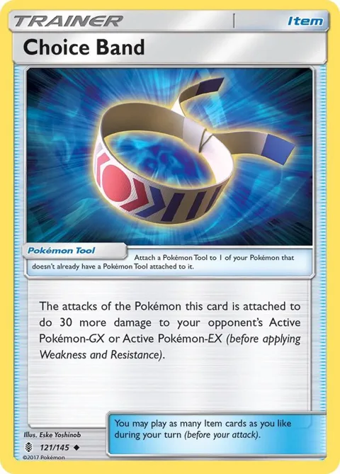 Choice Band #121/145 Pokémon card from SM - Guardians Rising