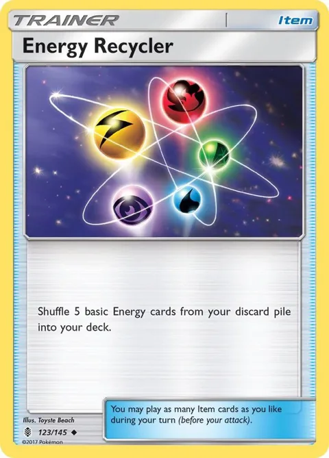 Energy Recycler #123/145 Pokémon card from SM - Guardians Rising