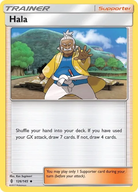 Hala #126/145 Pokémon card from SM - Guardians Rising