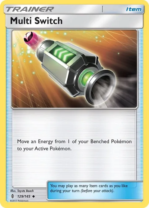 Multi Switch #129/145 Pokémon card from SM - Guardians Rising