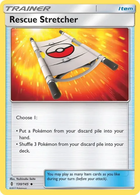 Rescue Stretcher #130/145 Pokémon card from SM - Guardians Rising
