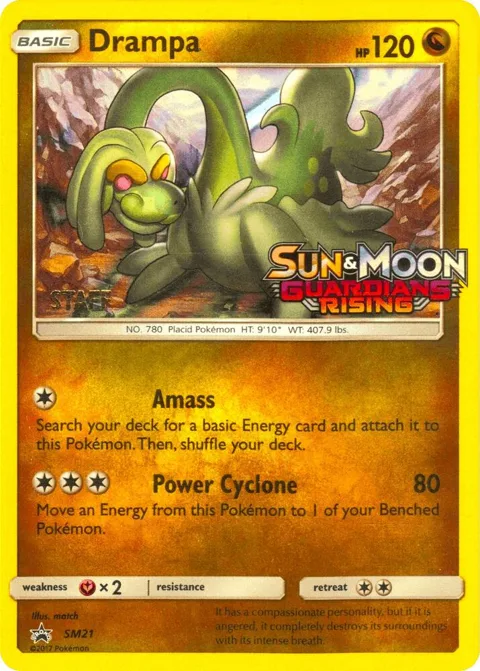 Drampa - SM21 Prerelease [Staff] #SM21 Holofoil Pokémon card from SM Promos