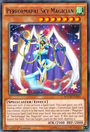 Performapal Sky Magician MACR-EN001 1st Edition Yu-Gi-Oh card from Maximum Crisis