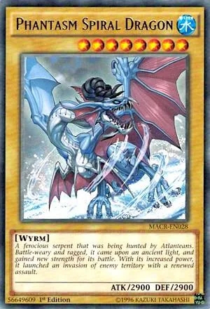 Phantasm Spiral Dragon MACR-EN028 Unlimited Yu-Gi-Oh card from Maximum Crisis