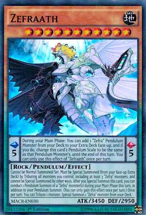 Zefraath MACR-EN030 1st Edition Yu-Gi-Oh card from Maximum Crisis
