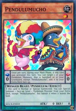 Pendulumucho MACR-EN033 1st Edition Yu-Gi-Oh card from Maximum Crisis