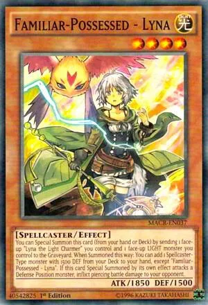 Familiar-Possessed - Lyna MACR-EN037 Unlimited Yu-Gi-Oh card from Maximum Crisis