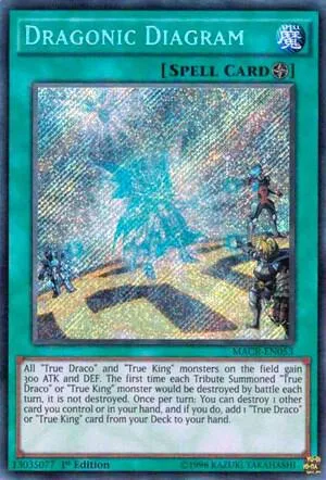 Dragonic Diagram MACR-EN053 Unlimited Yu-Gi-Oh card from Maximum Crisis