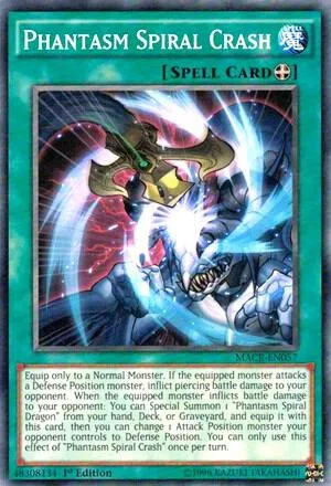Phantasm Spiral Crash MACR-EN057 1st Edition Yu-Gi-Oh card from Maximum Crisis
