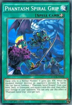 Phantasm Spiral Grip MACR-EN058 Unlimited Yu-Gi-Oh card from Maximum Crisis