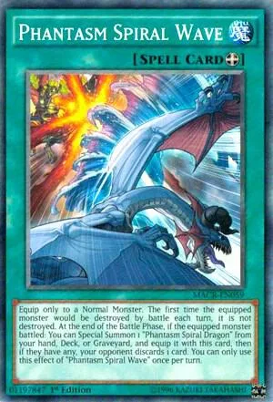 Phantasm Spiral Wave MACR-EN059 1st Edition Yu-Gi-Oh card from Maximum Crisis
