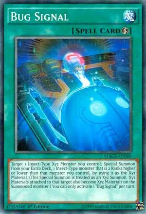 Bug Signal MACR-EN060 Yu-Gi-Oh card from Maximum Crisis