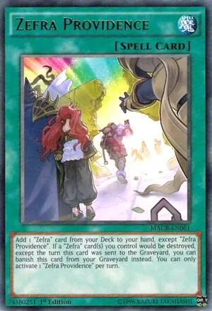 Zefra Providence MACR-EN061 Unlimited Yu-Gi-Oh card from Maximum Crisis