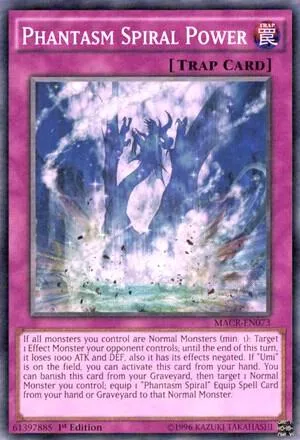 Phantasm Spiral Power MACR-EN073 Unlimited Yu-Gi-Oh card from Maximum Crisis
