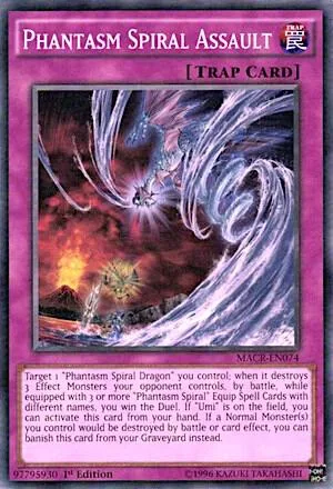 Phantasm Spiral Assault MACR-EN074 1st Edition Yu-Gi-Oh card from Maximum Crisis