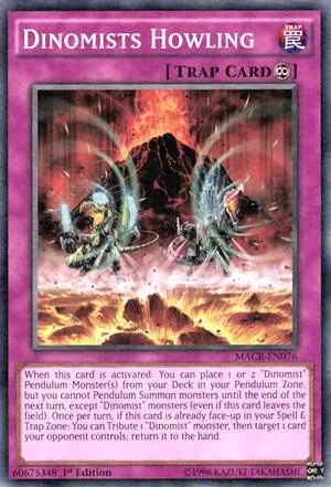 Dinomists Howling MACR-EN076 Yu-Gi-Oh card from Maximum Crisis