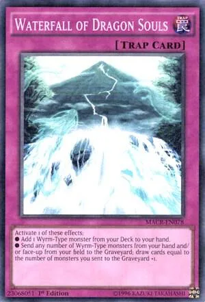 Waterfall of Dragon Souls MACR-EN078 1st Edition Yu-Gi-Oh card from Maximum Crisis