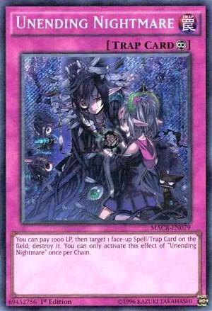 Unending Nightmare MACR-EN079 1st Edition Yu-Gi-Oh card from Maximum Crisis