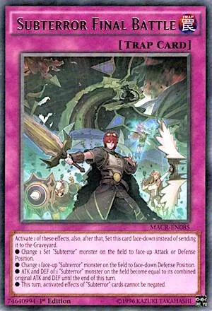 Subterror Final Battle MACR-EN085 1st Edition Yu-Gi-Oh card from Maximum Crisis