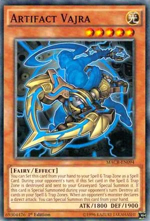 Artifact Vajra MACR-EN094 1st Edition Yu-Gi-Oh card from Maximum Crisis