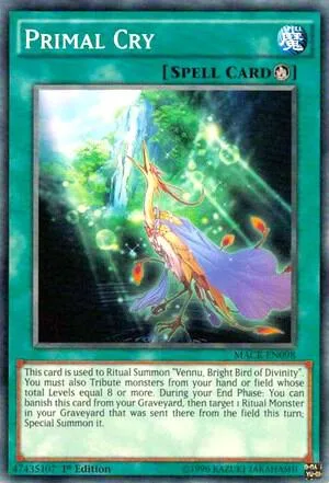 Primal Cry MACR-EN098 Unlimited Yu-Gi-Oh card from Maximum Crisis