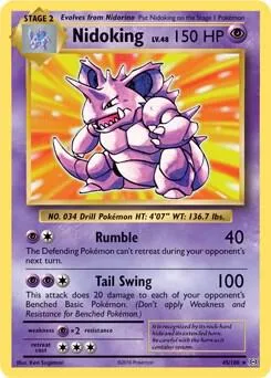 Nidoking - 45/108 XY Evolutions #045/108 Pokémon card from Deck Exclusives