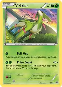 Virizion - 12/98 #012/098 Pokémon card from Deck Exclusives