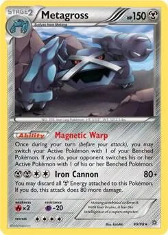 Metagross - 49/98 XY Ancient Origins #049/098 Holofoil Pokémon card from Deck Exclusives