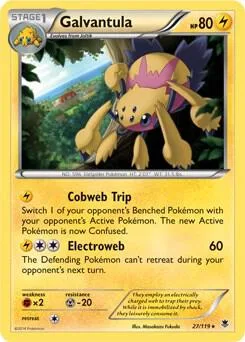 Galvantula - 27/119 XY Phantom Forces #027/119 Holofoil Pokémon card from Deck Exclusives