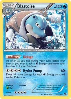 Blastoise - 16/101 BW Plasma Blast #016/101 Pokémon card from Deck Exclusives